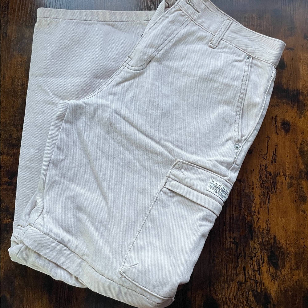PacSun Cream Cargo Pants